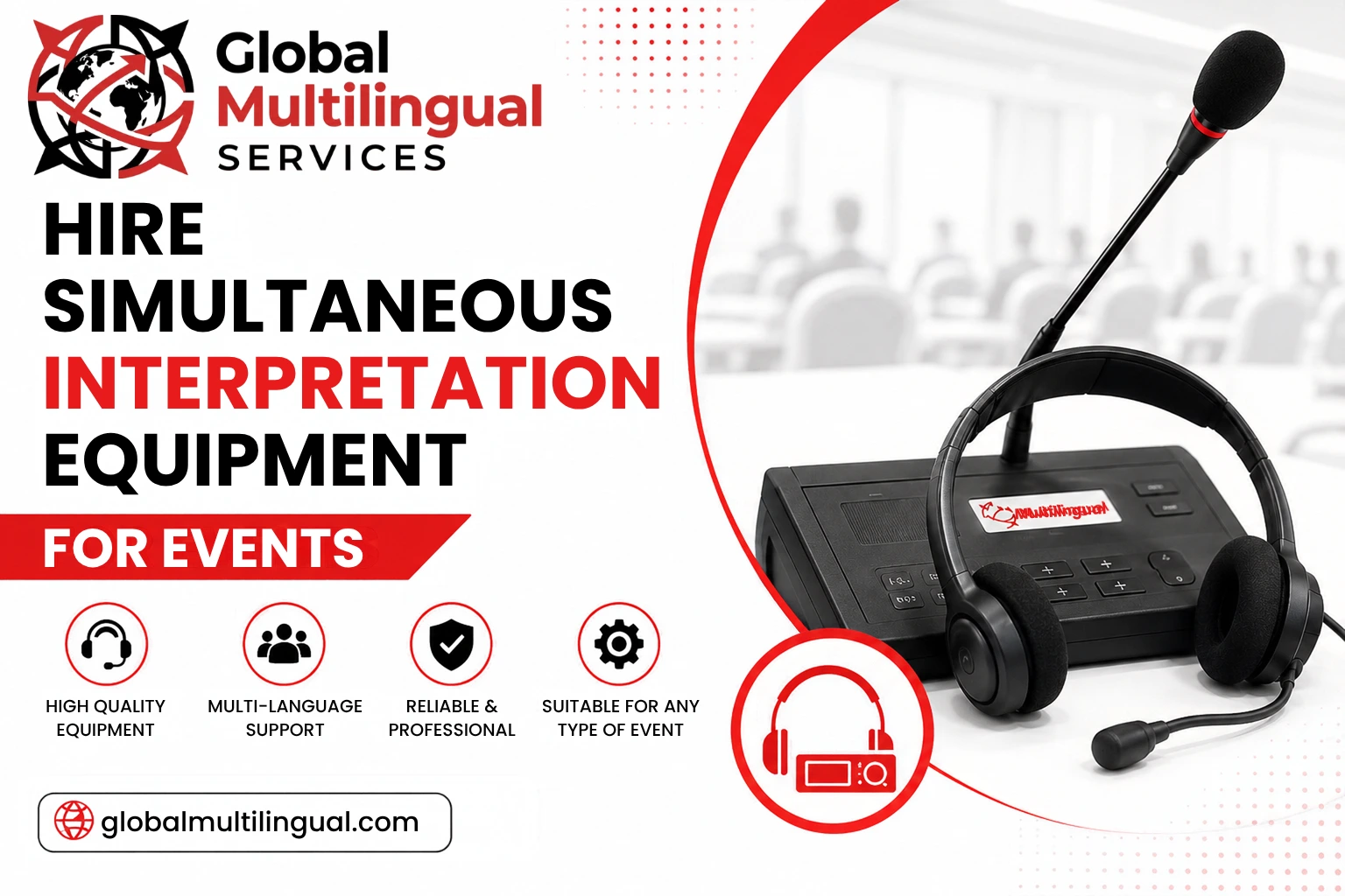 hire simulatenous equipment
