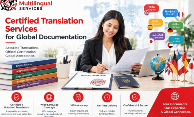 Certified translation services for global documentation and multilingual documents