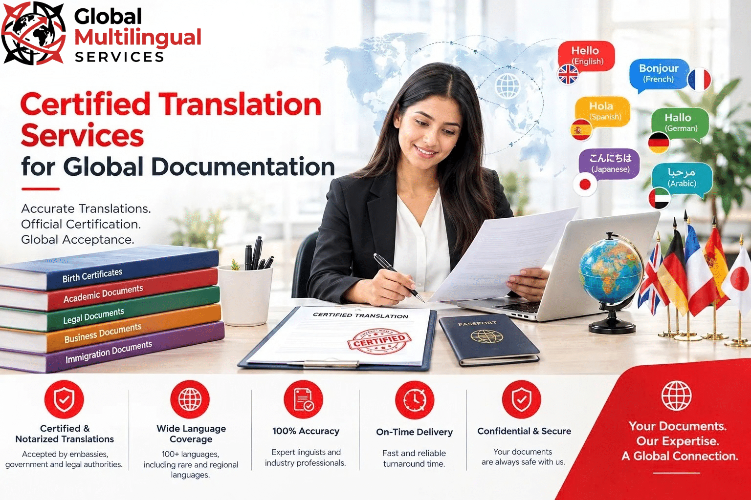Certified translation services for global documentation and multilingual documents