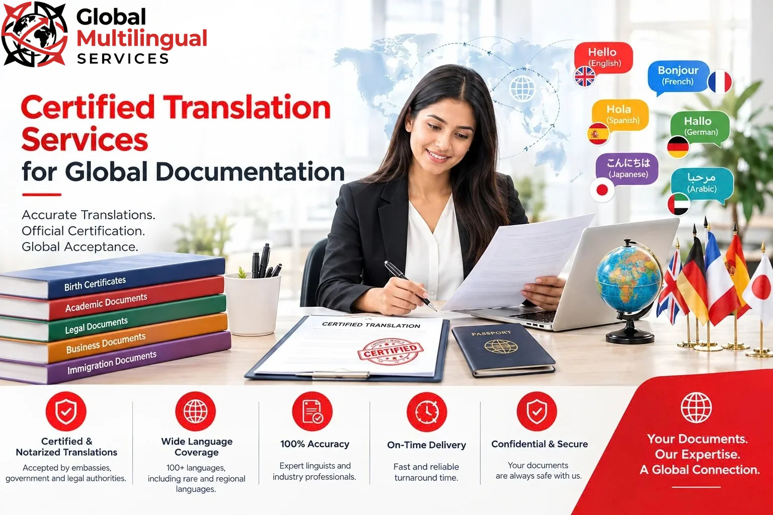 Certified translation services for global documentation and multilingual documents