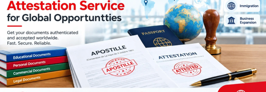 Apostille and attestation service for global document authentication