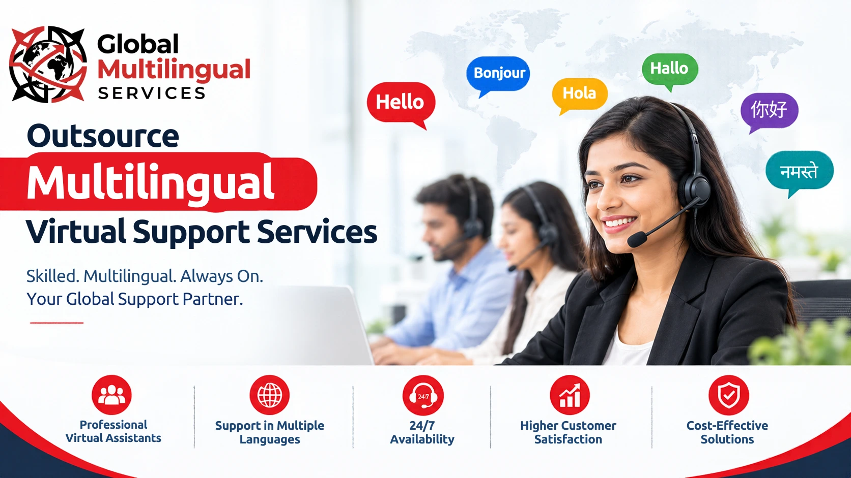 Outsource Multilingual Virtual Support Services